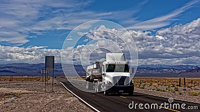 Lorry in Death Valley Editorial Stock Photo