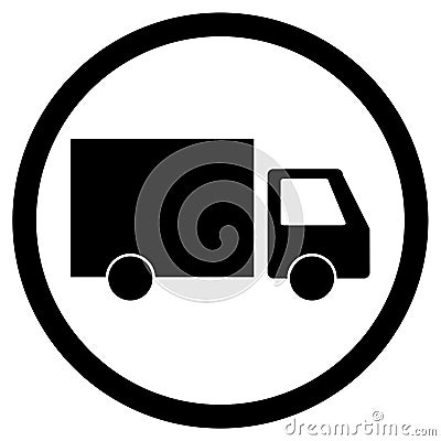 Lorry delivery icon Vector Illustration