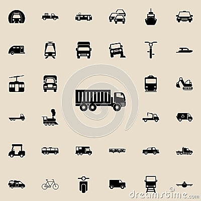 lorry with a trailer icon. transport icons universal set for web and mobile Stock Photo