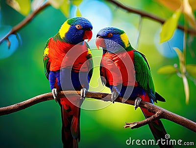 Lory Cartoon Illustration