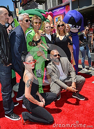 Halsey, Khary Payton, Scott Melville, Greg Cipes, Hynden Walch, Tara Strong, Kristen Bell & Sam Register Editorial Stock Photo