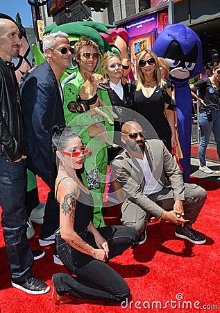 Halsey, Khary Payton, Scott Melville, Greg Cipes, Hynden Walch, Tara Strong, Kristen Bell & Sam Register Editorial Stock Photo