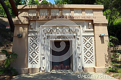 Los Angeles, California: Southwest Museum of the American Indian located Editorial Stock Photo