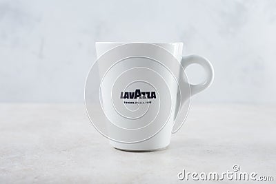 Lavazza coffee mug Editorial Stock Photo