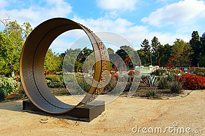 Los Angeles, California: William Mulholland Memorial located at Riverside Dr and Los Feliz Blvd, Los Angeles Editorial Stock Photo