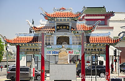 Los Angeles China Town Editorial Stock Photo