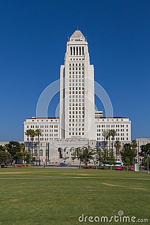 Los Angeles City Hall, California, USA Editorial Stock Photo