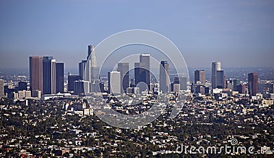 Los Angeles Cityscape Stock Photo