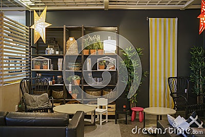 Interior view of the famous IKEA furniture stores Editorial Stock Photo