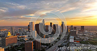 Los Angeles downtown skyline. Los angels city. Stock Photo