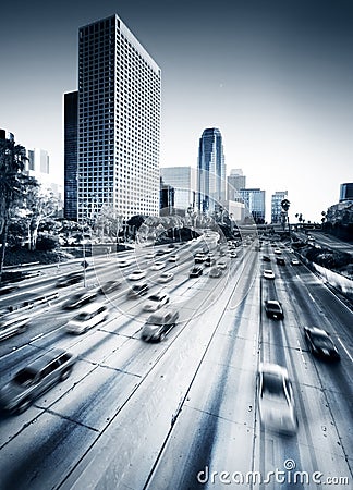 Los Angeles Highway Stock Photo