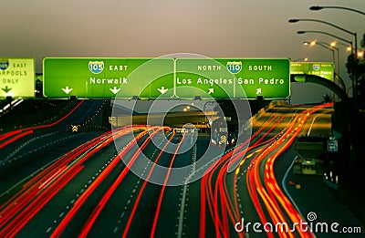 Los Angeles highway Stock Photo