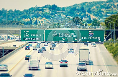 Los Angeles Highway Stock Photo