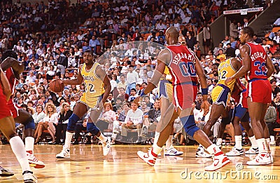 Los Angeles Lakers Legend Magic Johnson Editorial Stock Photo