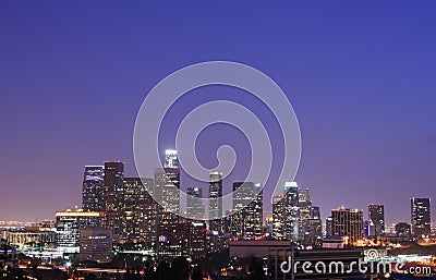 Los Angeles Skyline Stock Photo