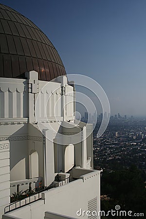 Los Angeles Skyline from Griffith observatory Stock Photo