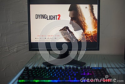 LOS ANGELES, USA - JUNE 11, 2019: game Dying Light 2,Illustrative editorial Editorial Stock Photo