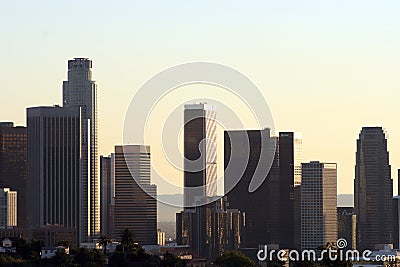 Los Angles skyline Stock Photo