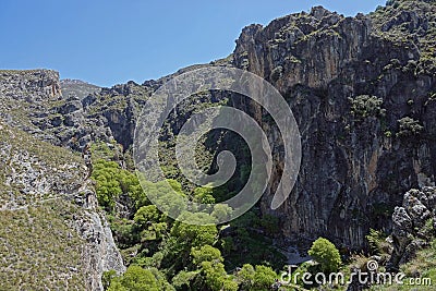 Los Cahorros mountain gorge near Granada in Andalusia Stock Photo