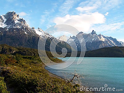 Los Cuernos Stock Photo