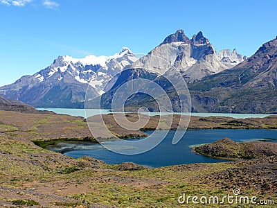 Los Cuernos, Torres del Paine National Park, Chile Stock Photo