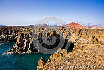 Los Hervideros, Lanzarote Stock Photo