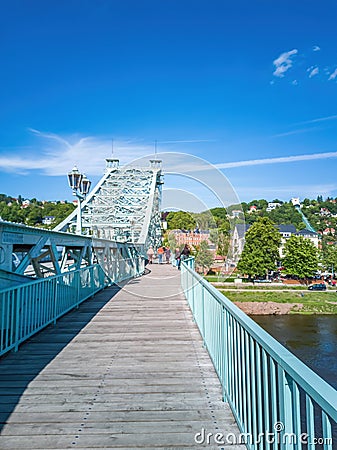 Loschwitz Bridge, Dresden, Saxony, Germany Editorial Stock Photo