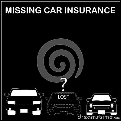 Lose car sign Vector Illustration
