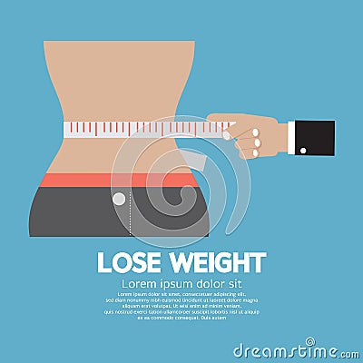 Lose Weight Concept Vector Illustration