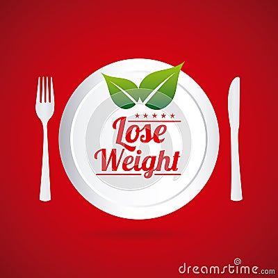 Lose weight Vector Illustration