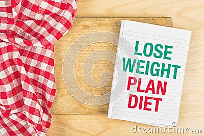 Lose Weight Plan Diet Stock Photo