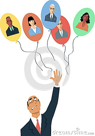 Losing employees Vector Illustration