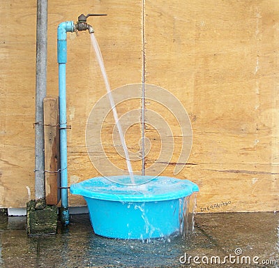Losing water Stock Photo
