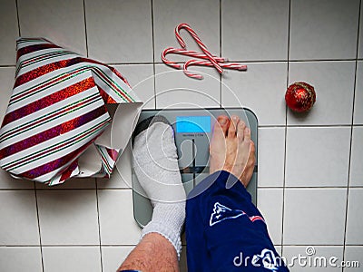 Losing weight after the holidays Editorial Stock Photo