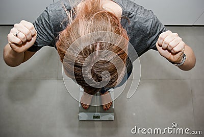 Losing weight Stock Photo