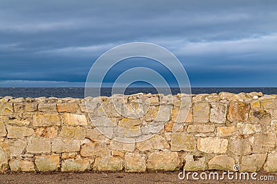 This is the west beach area of Lossiemouth, Moray in November. Stock Photo