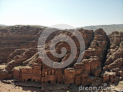 Lost city in the desert. Amazing Petra ancient city with great tombs and such inspiring history. Unesco world heritrage, Jordan, Stock Photo