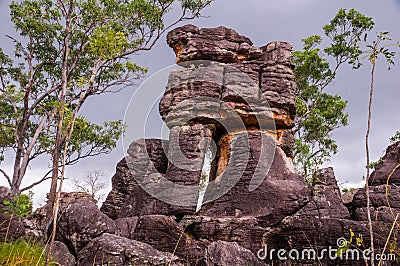 Lost City rock formations in Litchfield National Park Stock Photo