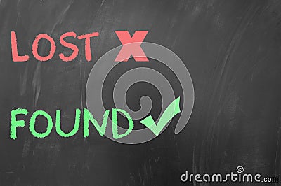 Lost but found Stock Photo