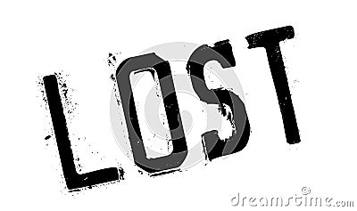 Lost rubber stamp Stock Photo