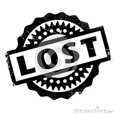 Lost rubber stamp Stock Photo