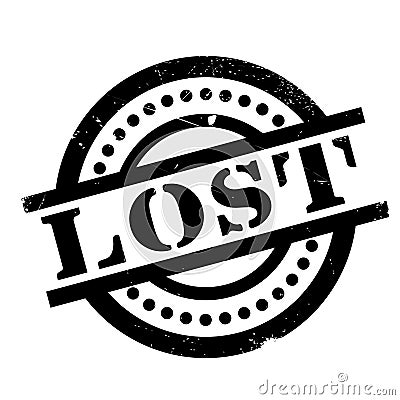 Lost rubber stamp Stock Photo