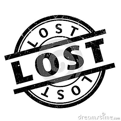 Lost rubber stamp Stock Photo