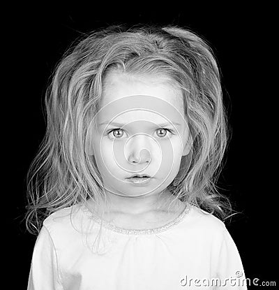 Lost Starving Child Stock Photo