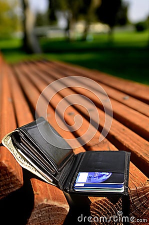 Lost Wallet Stock Photo