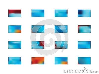 A lot of art background pictures. Vector Illustration