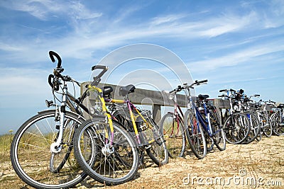 A lot of bicycles Editorial Stock Photo