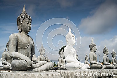 Lot of Buddha Statue Stock Photo