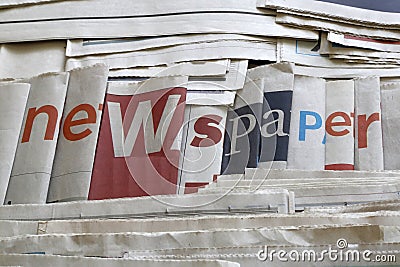 A lot of newspapers background Stock Photo