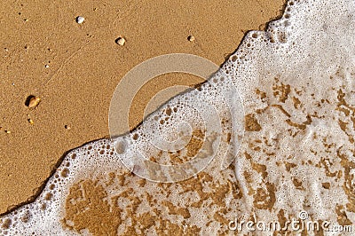 Lot of small foam bubble wave close background Stock Photo